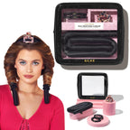 Silke Heatless Hair Curlers | 100% Luxurious Heatless Curls Headband | Silk Heatless Curlers to Sleep in | No Heat Curlers for Overnight Curls | Heatless Curling Set | Big Bounce No Effort (Black)