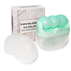 Ice Roller for Face and Eyes Facial Skin Care Tool 2-in-1 Ice Roller for Face & Eyes - Reduces Puffiness Relieves Migraines with Travel Case - Ideal Gift for Women (Green)