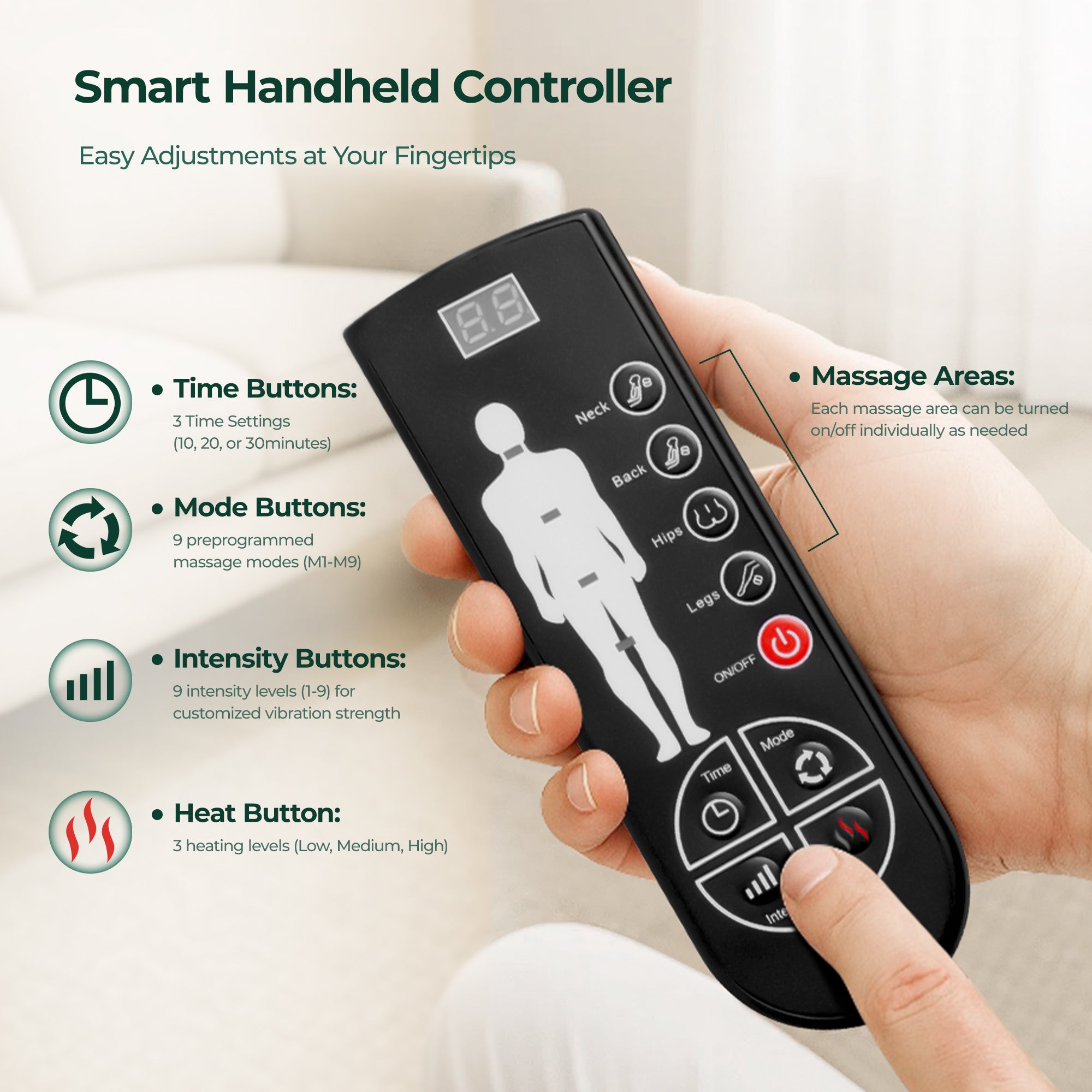 Foldable  Portable Neck Massage Pillow Heat Therapy  Multi-Mode Remote Control, Shoulder & Neck Relaxation Device, Multifunctional Massager, Cervical Pillow For Sleep Neck