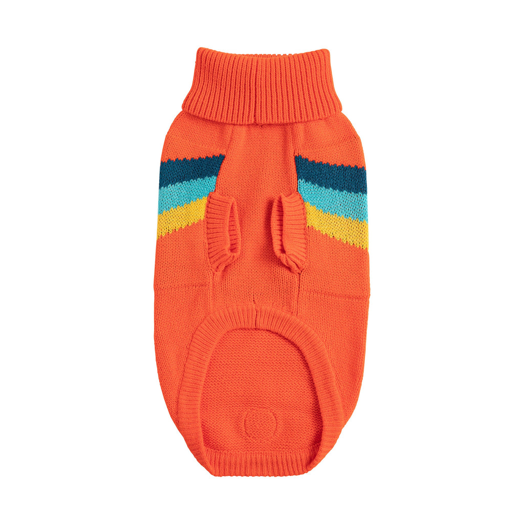Alpine Sweater - Orange- Dog Sweater