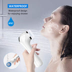 Facial Cleansing Brush, Brush For Exfoliating, IPX7 Waterproof 3 In 1 For Massaging, Deep Cleansing Rechargeable With 4 Brush Head Replacements, White