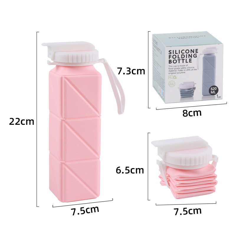 POPSY Your Hydration Station Collapsible Silicon Water Bottle