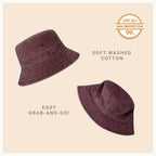 Classic Cotton Bucket Hat for Summer – Lightweight Cotton Sun Hat