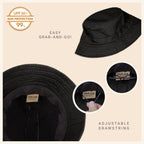 Classic Cotton Bucket Hat for Summer – Lightweight Cotton Sun Hat