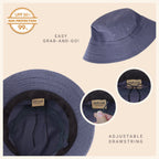 Classic Cotton Bucket Hat for Summer – Lightweight Cotton Sun Hat