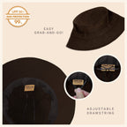Classic Cotton Bucket Hat for Summer – Lightweight Cotton Sun Hat