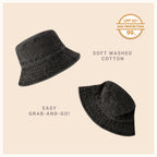 Classic Cotton Bucket Hat for Summer – Lightweight Cotton Sun Hat
