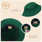 Classic Cotton Bucket Hat for Summer – Lightweight Cotton Sun Hat