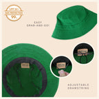 Classic Cotton Bucket Hat for Summer – Lightweight Cotton Sun Hat
