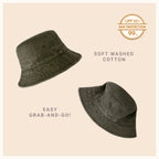 Classic Cotton Bucket Hat for Summer – Lightweight Cotton Sun Hat