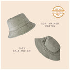 Classic Cotton Bucket Hat for Summer – Lightweight Cotton Sun Hat